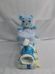 trein met beertje ted blauw