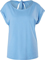 s.Oliver T shirt dames - Korte mouw - Lichtblauw - Ronde hals -Maat XS (34)