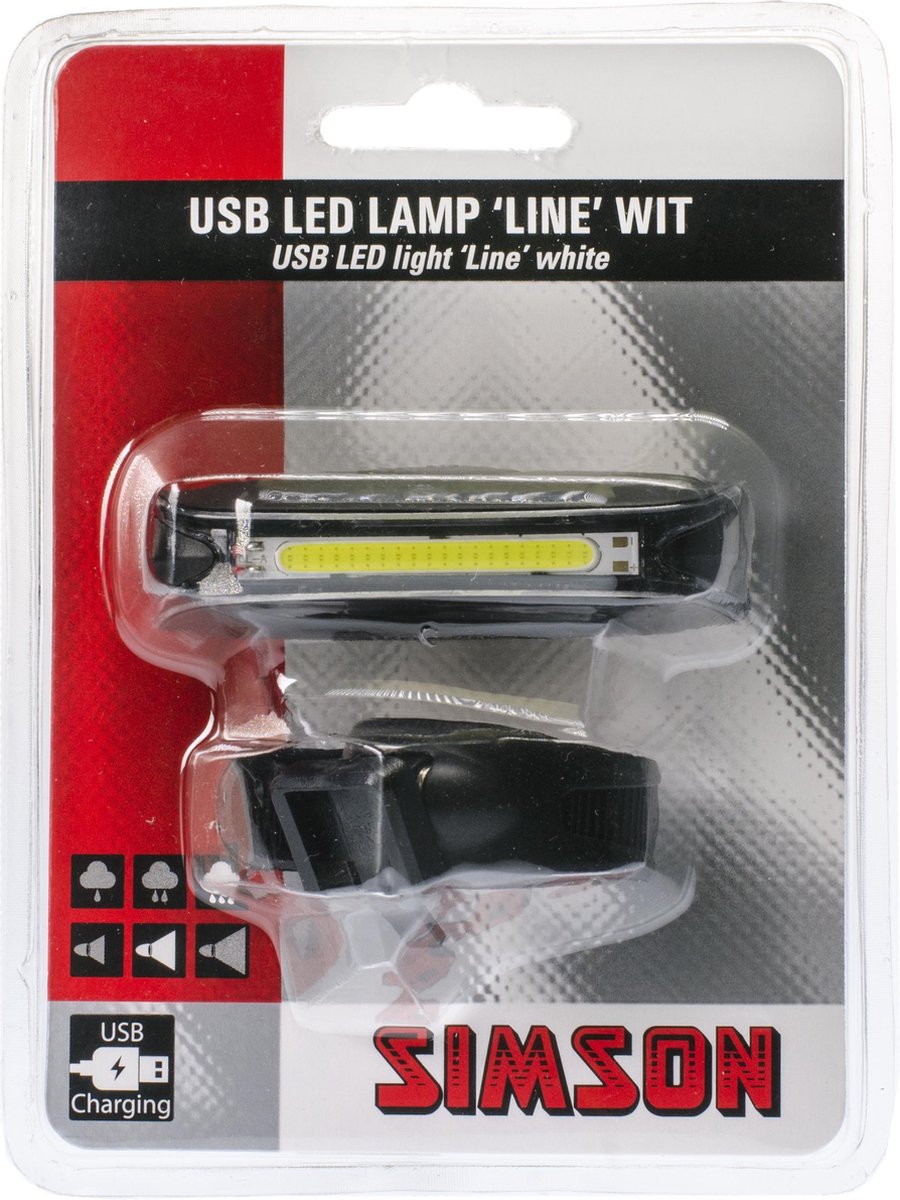 Simson USB LED lamp 'Line' wit