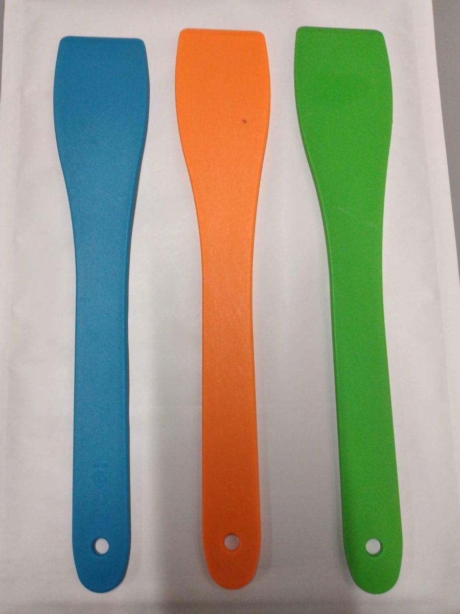 BS - Spatelset - Groen - Blauw - Oranje - 3 Delige Spatelset - Keukengerei