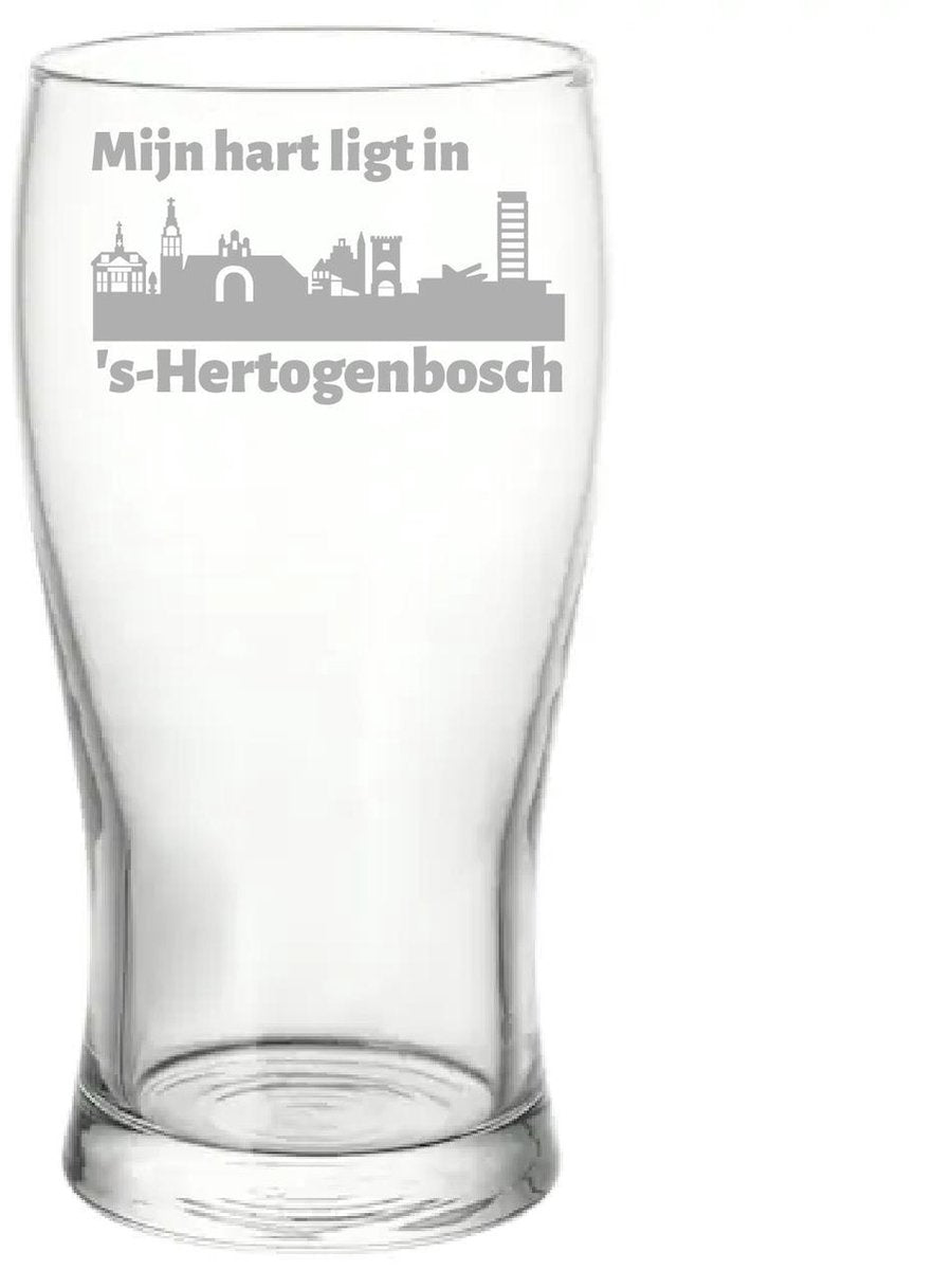 Gegraveerde bierglas 50 cl Den Bosch