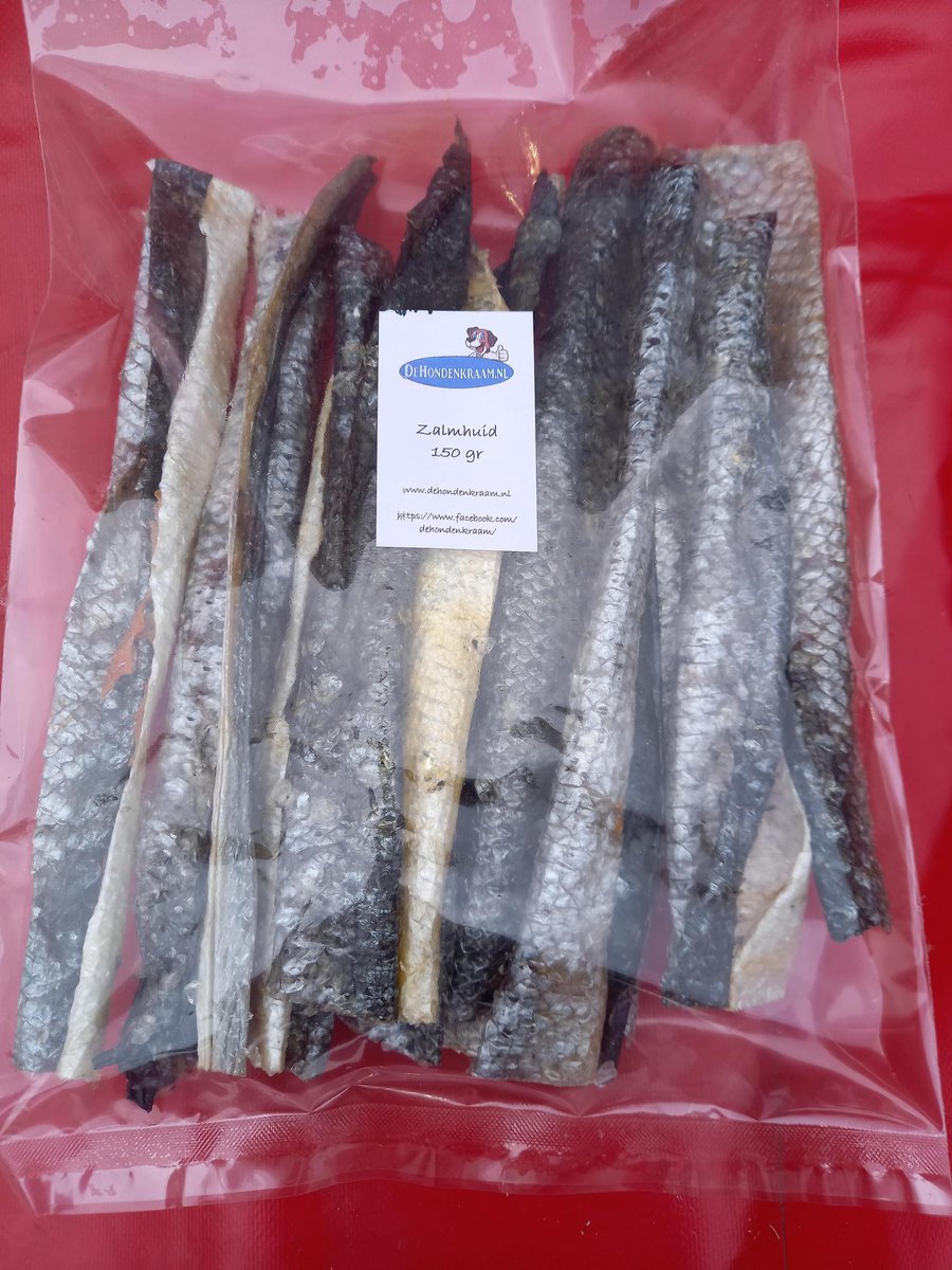 Zalmhuid hondensnack - ca. 25 cm - 150 gram