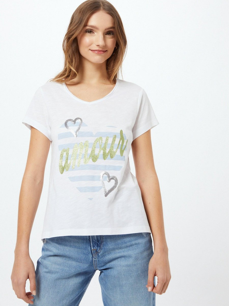 More & More shirt amour Lichtblauw-42 (Xl)