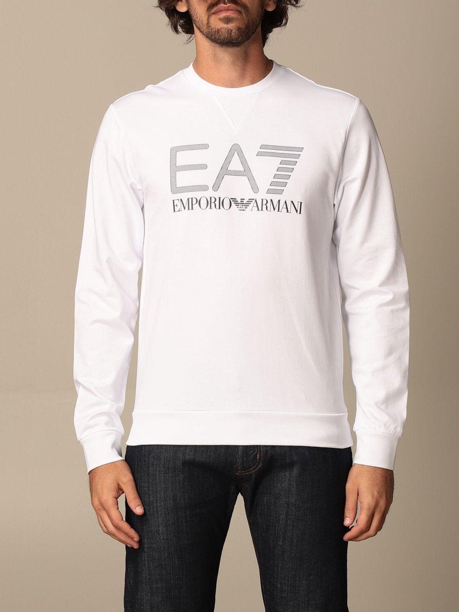 EA7 Emporio Armani Sweater - Crewneck Sweater - Wit - Maat XS
