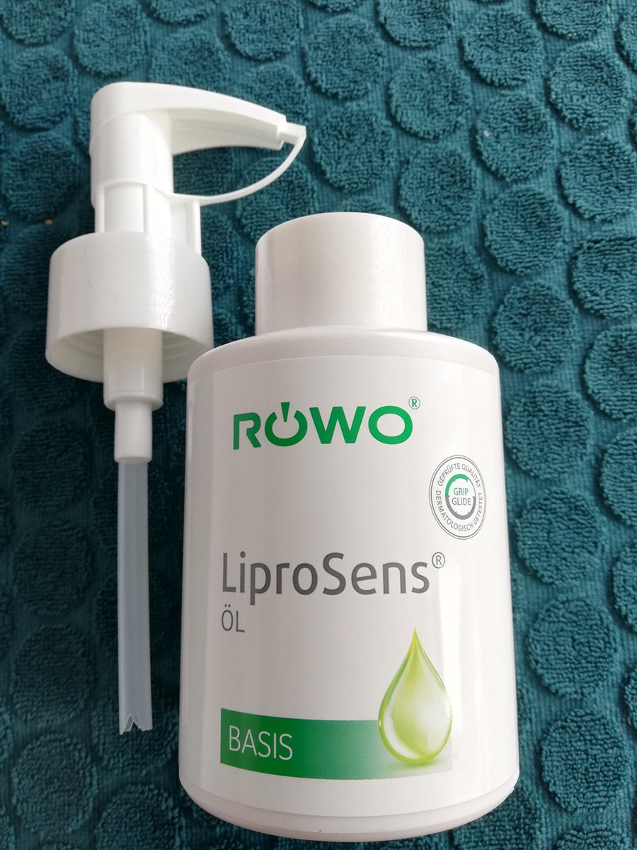 Röwo LiproSens Basis Massageolie MET Doseerpomp 500 ml.