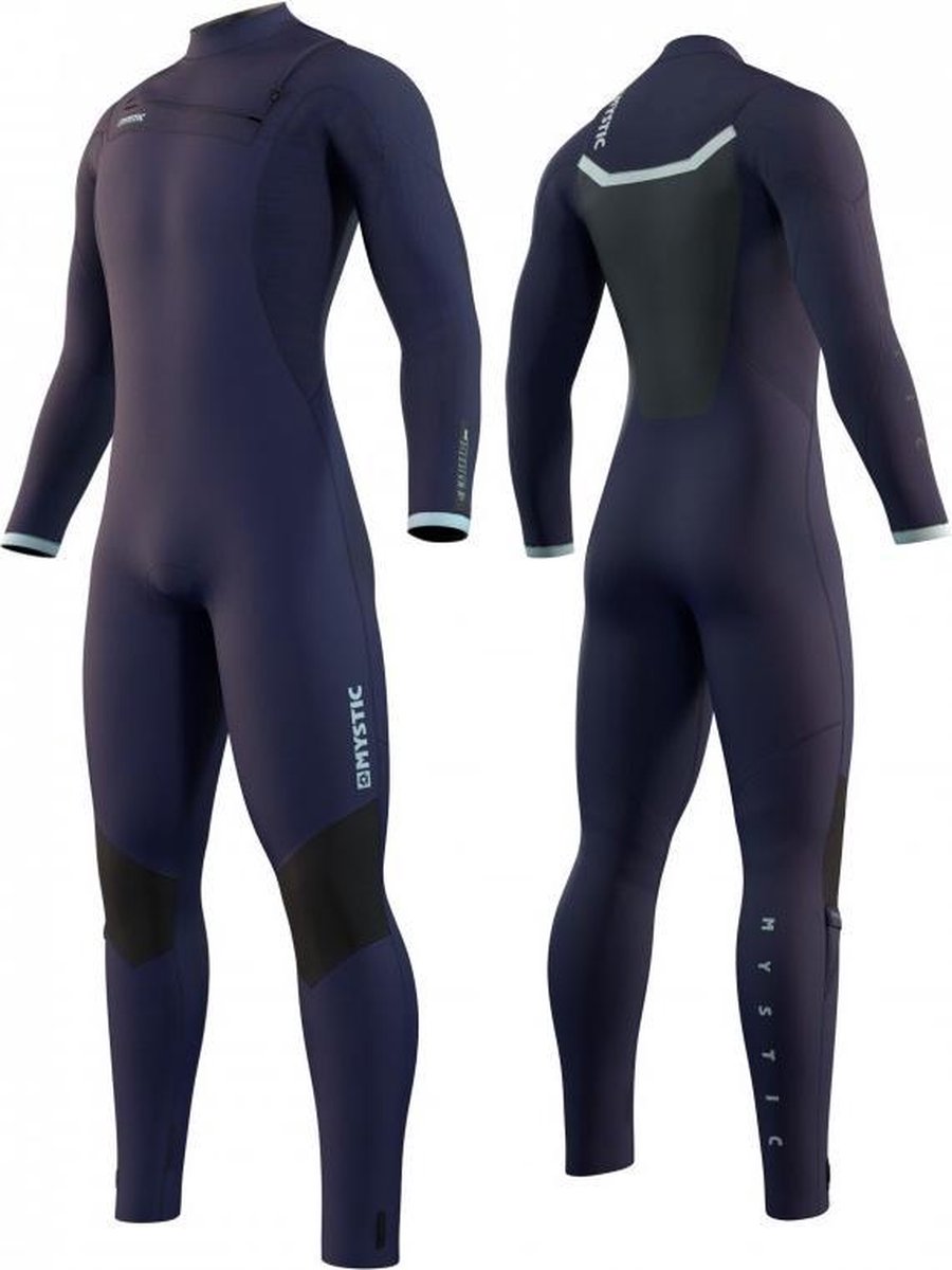 Mystic Heren Wetsuit Majestic Fullsuit 5/3mm Fzip - Night Blue XL