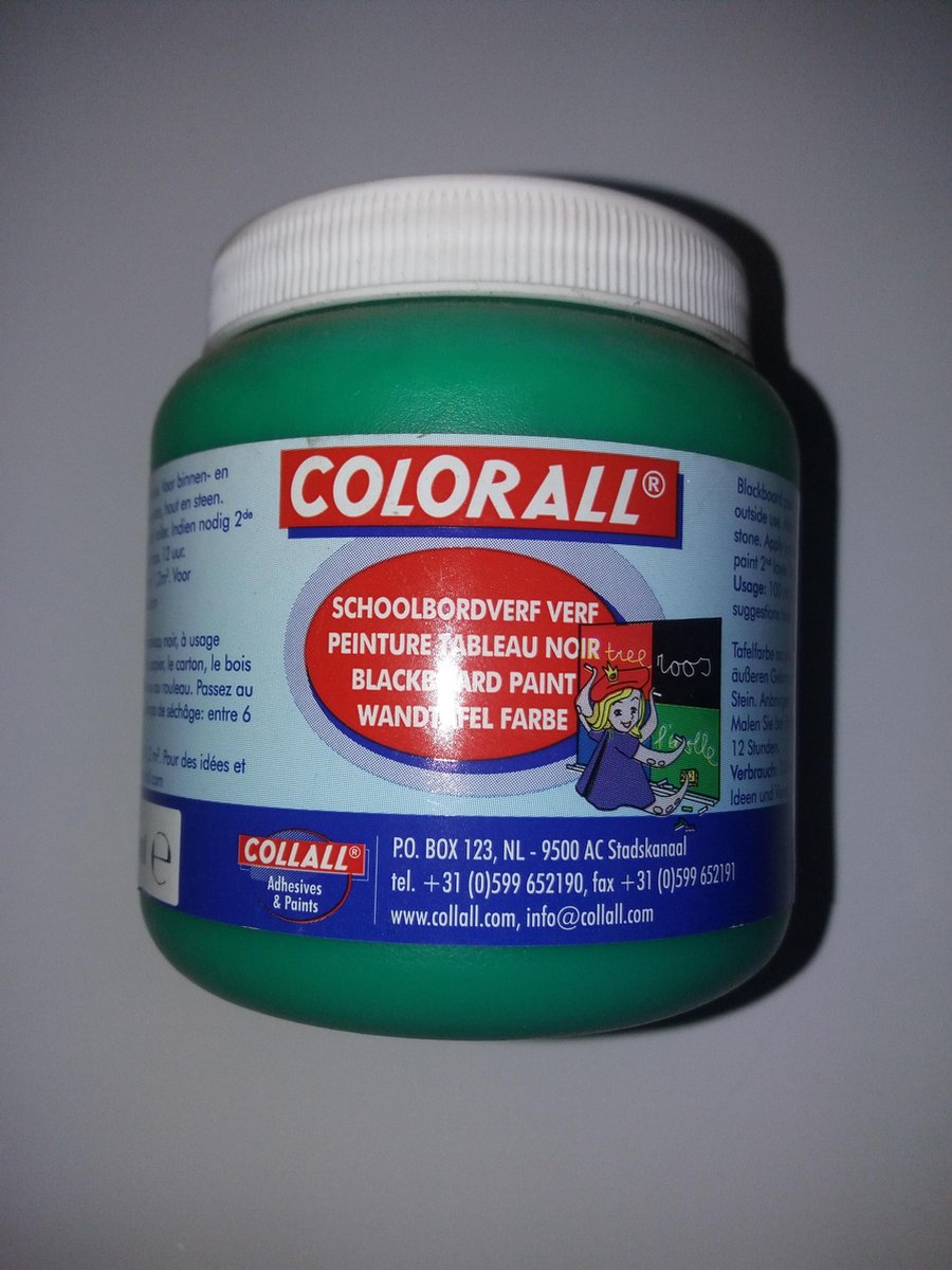 Colorall schoolbordverf groen 250ml