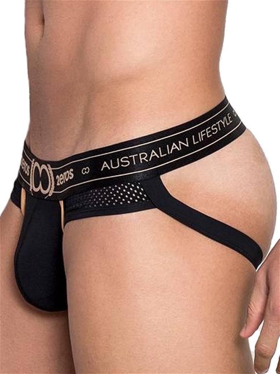 2EROS Apollo Jockstrap Lunar Zwart - MAAT XL - Heren Ondergoed - Jockstrap Heren - Heren Jock
