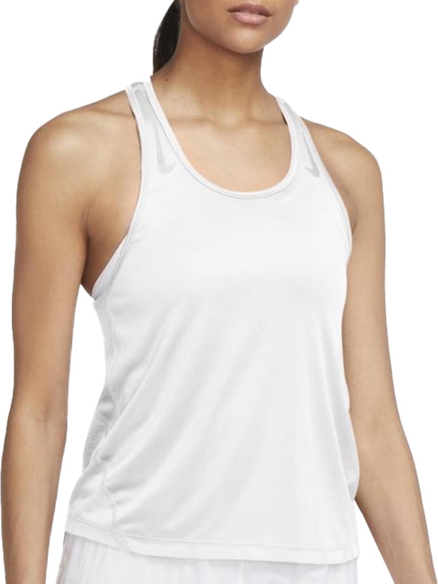 Nike Miler Running Sporttop - Maat L  - Vrouwen - wit