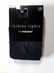 Marianne panty met patroon Marine/ blauw maat S /M