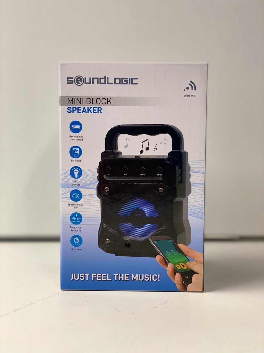 Soundlogic - Mini Draadloze Speaker - FM Radio