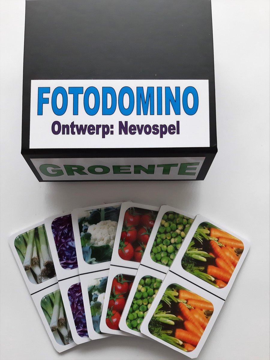 Denkspel voor mensen met dementie FotoDomino Groente