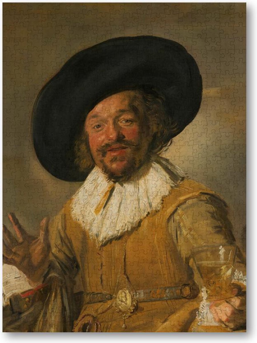 De vrolijke drinker - 500 Stukjes puzzel voor volwassenen - Frans Hals - Meesterwerken