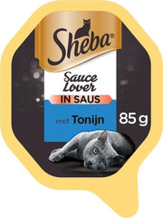 Sheba - Kat natvoer - Sauce Lovers - Tonijn - 22 x 85g