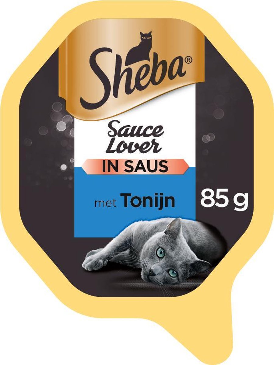 Sheba - Kat natvoer - Sauce Lovers - Tonijn - 22 x 85g
