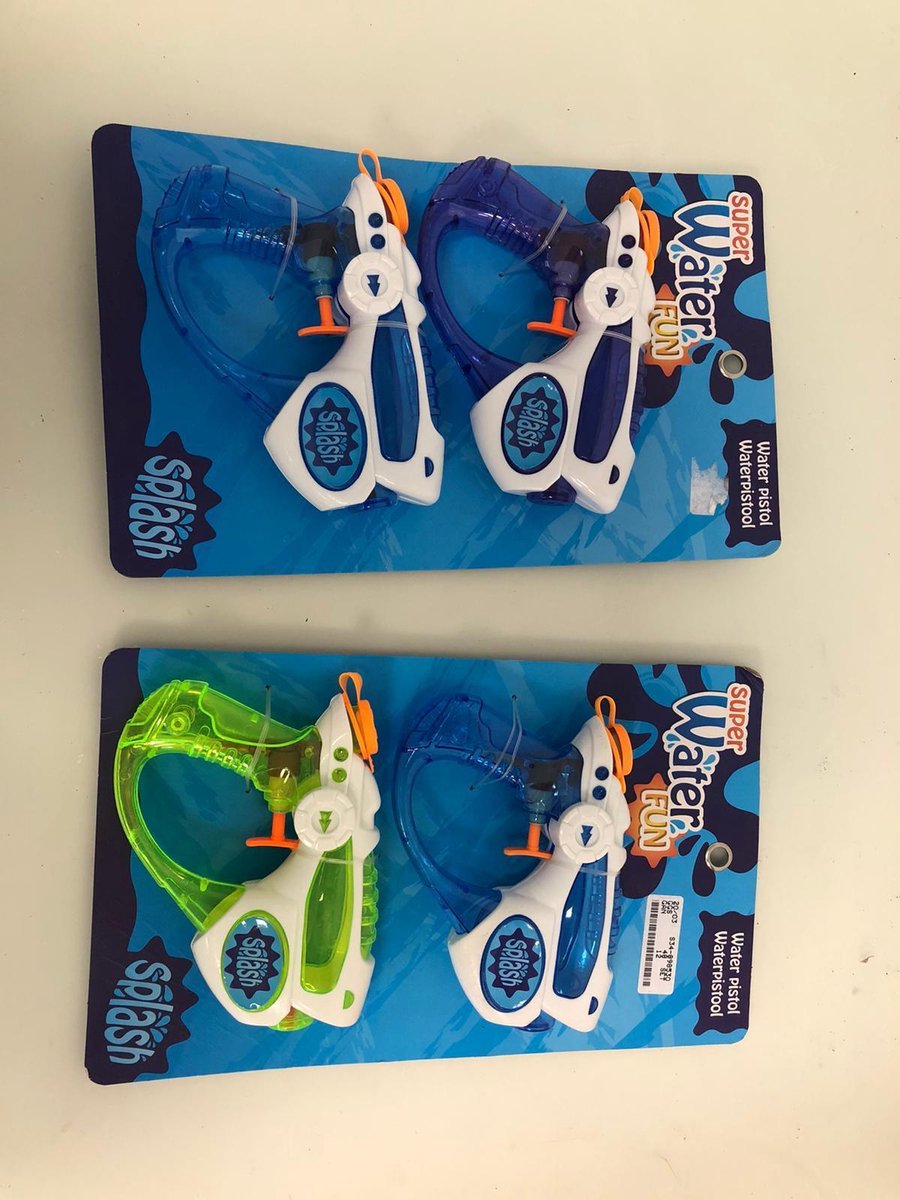 Waterpistooltjes - 4st.