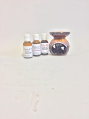 Wellnesskadoos Moederdag Geurbrander en 3 geuren 20ml Wellnesspakket