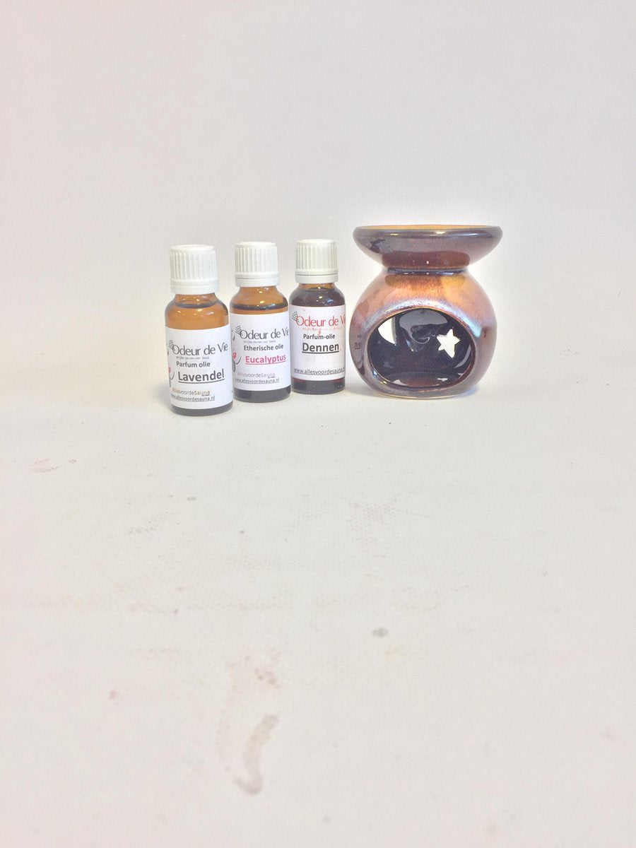 Wellnesskadoos Moederdag Geurbrander en 3 geuren 20ml Wellnesspakket