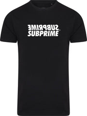 Subprime - Heren Tee SS Shirt Mirror Black - Zwart - Maat L
