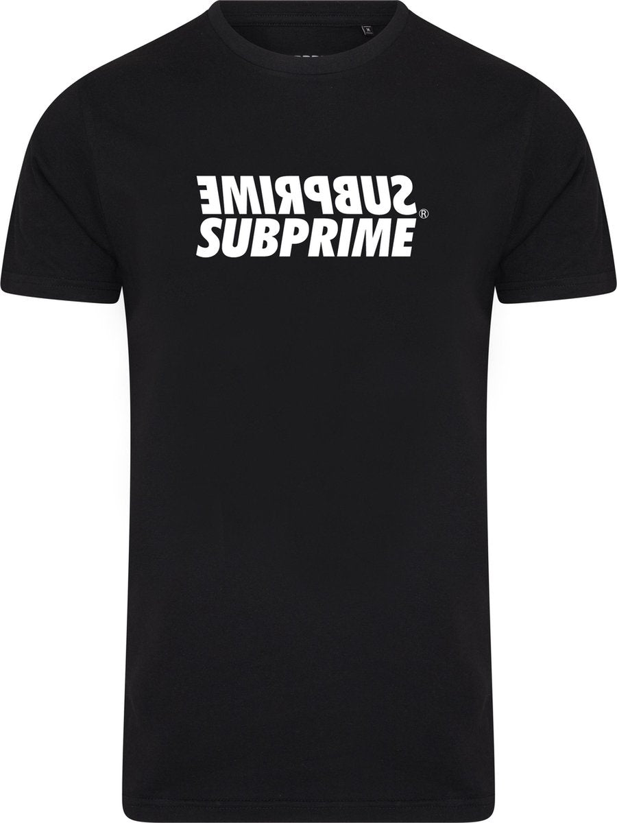 Subprime - Heren Tee SS Shirt Mirror Black - Zwart - Maat L