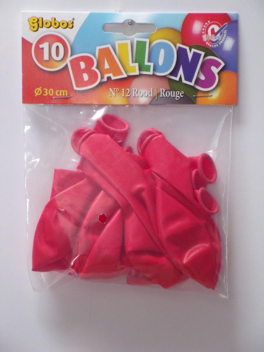 Rode Ballonnen 30cm 10 stuks
