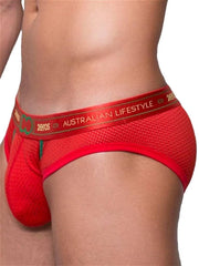 2EROS Aeolus Brief Underwear Red Tempest Rood - MAAT XL - Heren Ondergoed - Heren Slips - Slip