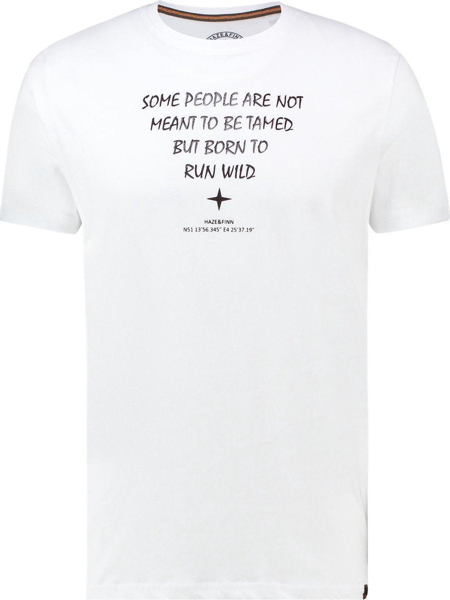 Haze&Finn T-shirt Ronde Hals Wit (MU13-0001 - White)