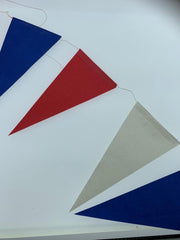 Vlaglijn papier 10M Rood/Wit/Blauw