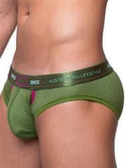 2EROS Aeolus Brief Green Gale Groen - MAAT S - Heren Ondergoed - Heren Slips - Slip
