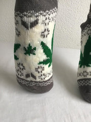 Verjaardag Cadeau - Huissokken anti slip - Winter sokken - Warme sokken -  Anti-slip Zool - Vrolijke sokken - Cannabis design -  Wiet Sokken - Souvenir Sokken - Aparte sokken - maat 36-42