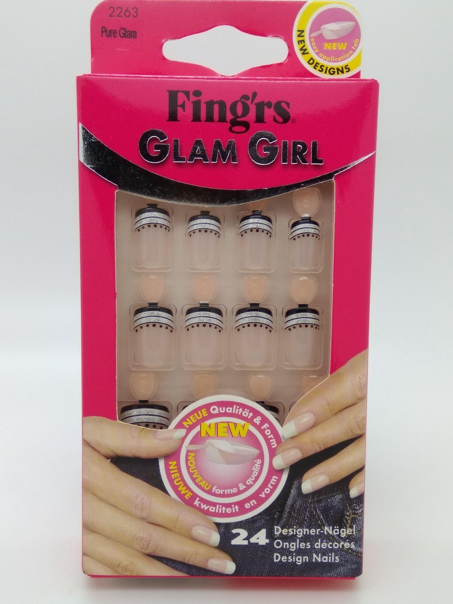 Fing'Rs Glam Girl - 24 stuks - Nepnagels "Pure Glam"