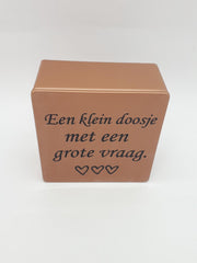 Doosje met een vraag