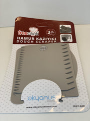 Grijze Fondant schraper - Kunststof Schraper voor taart / icing / cake / cupcake decoratie - Spatel - Fondant Snijder - Icing cutter scraper Keuken tool voor Marsepein en Fondant - Set van 3 stuks