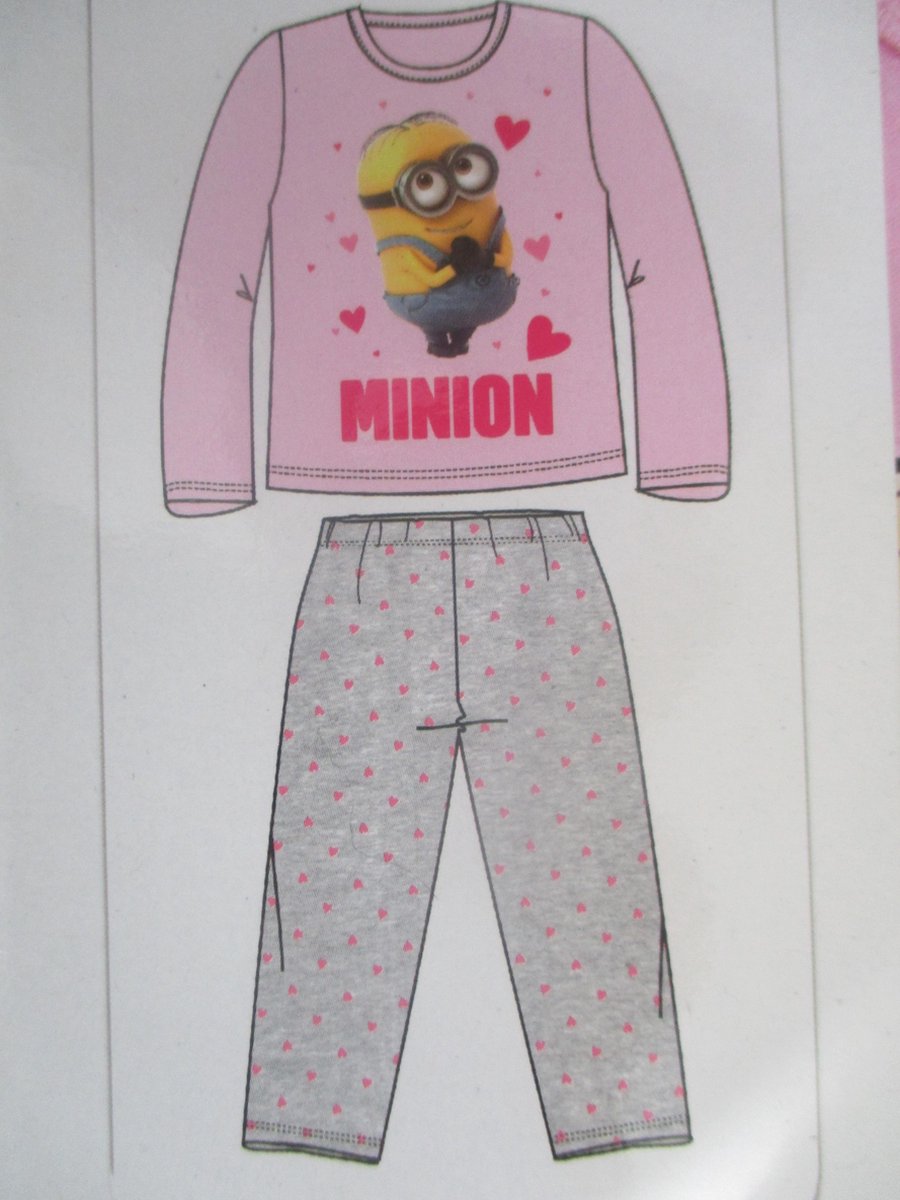 Pyama minons roze