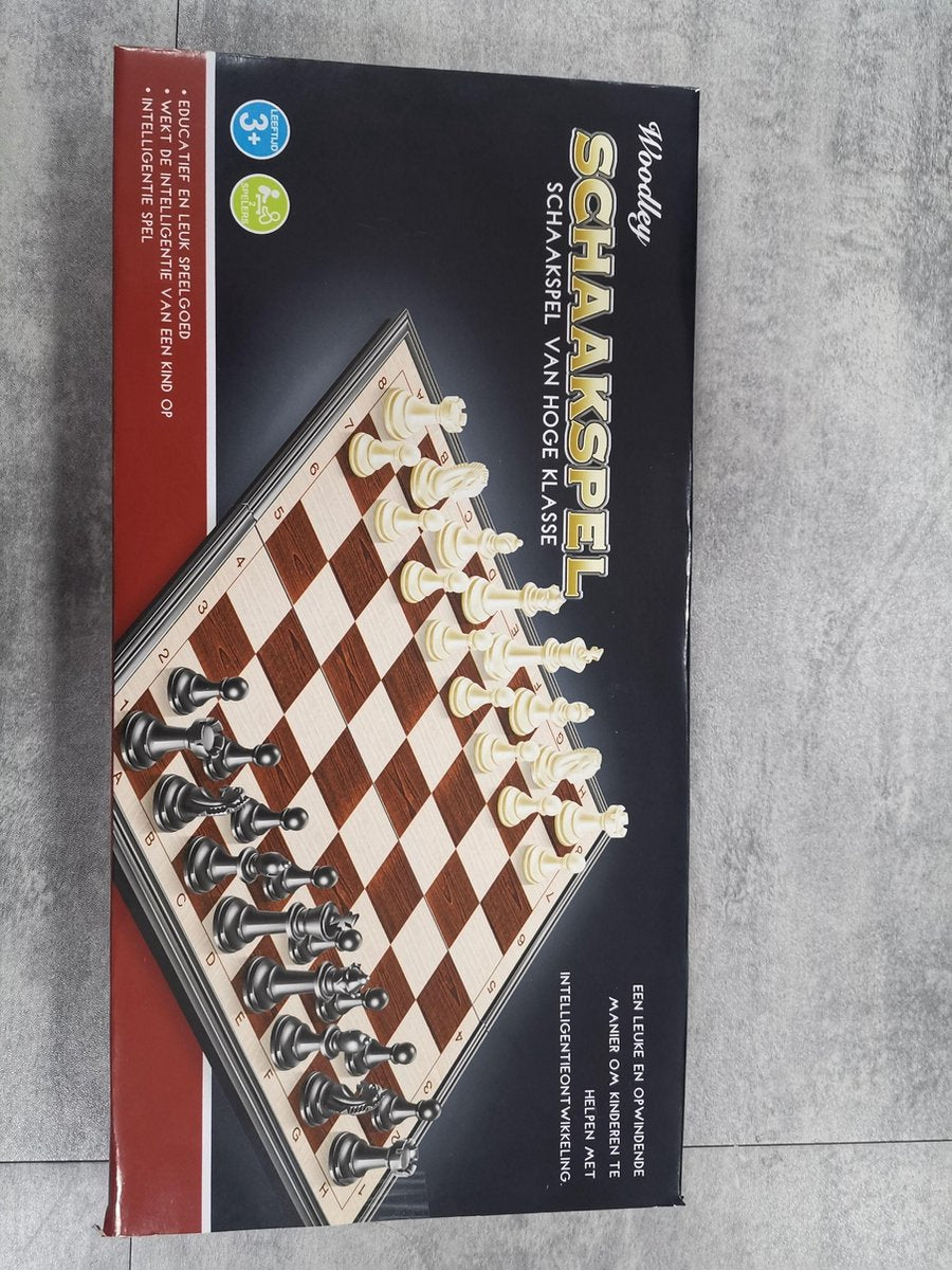 Schaakbord met Schaakstukken - Schaakset - Schaakspel - Chess Set - Schaken - Opklapbaar