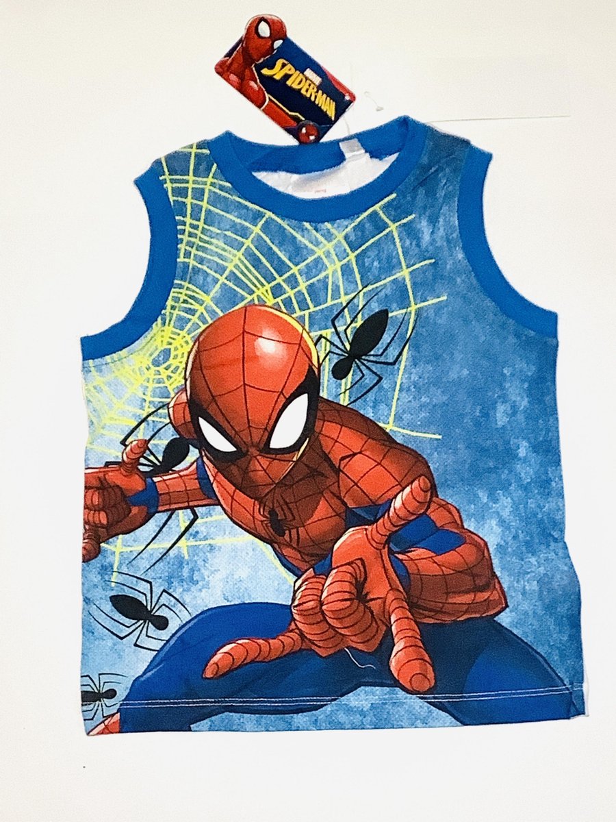 Spider-Man Mouwloos Jongens Shirt Maat 98