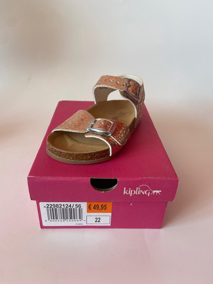 Kipling - Meisjes - Kinderschoenen - Sandalen - Leder - Rose Goud - Maat 22