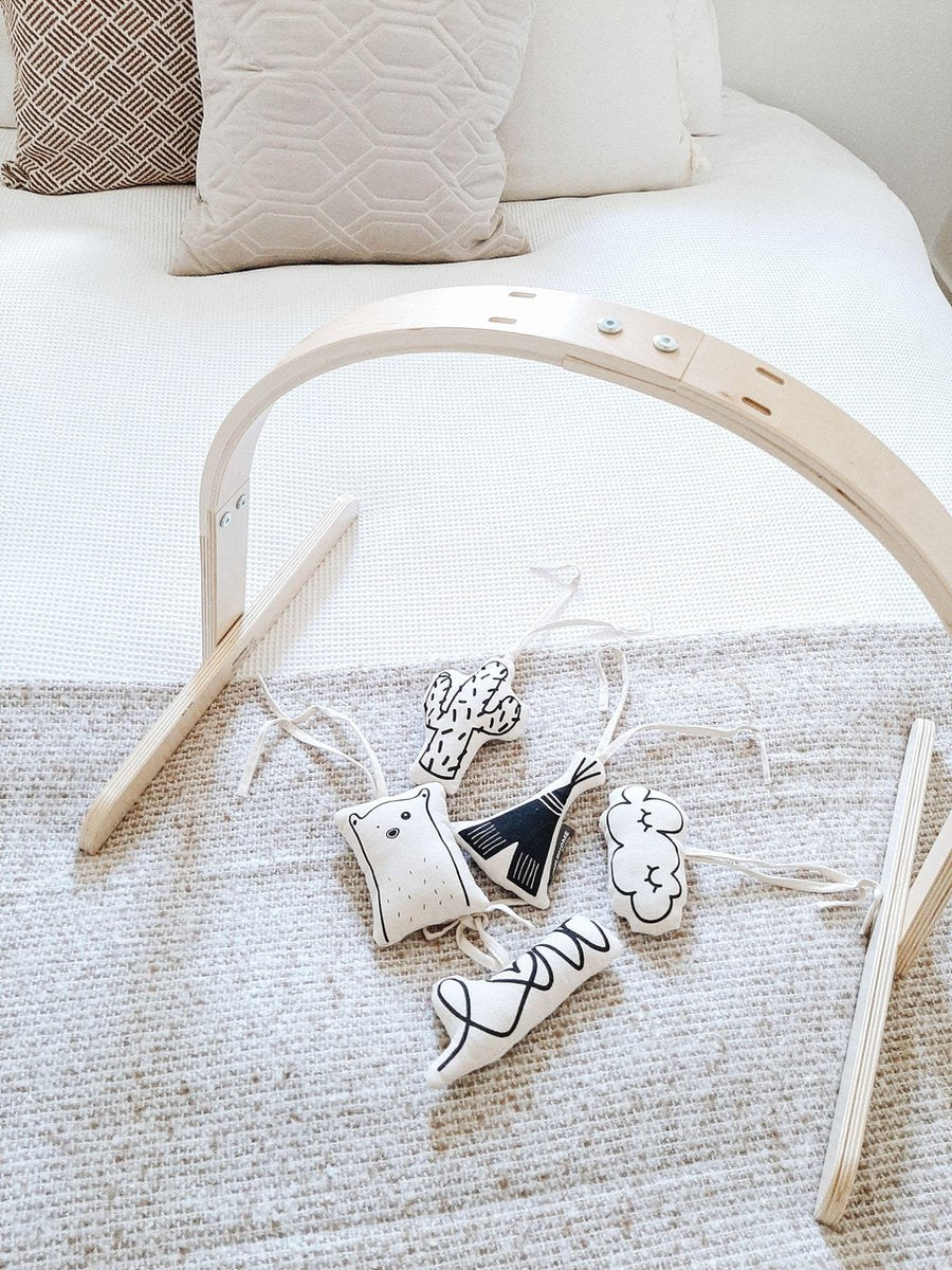 CHILDHOME - BABY GYM UNIVERSAL RONDE BOOG VOOR SPEELTJES NATUREL