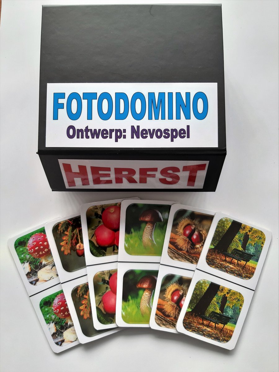 Denkspel voor mensen met dementie FotoDomino Herfst