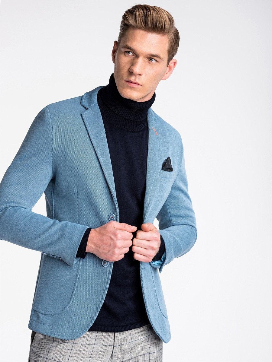 Heren - Blazer - Lichtblauw - M80