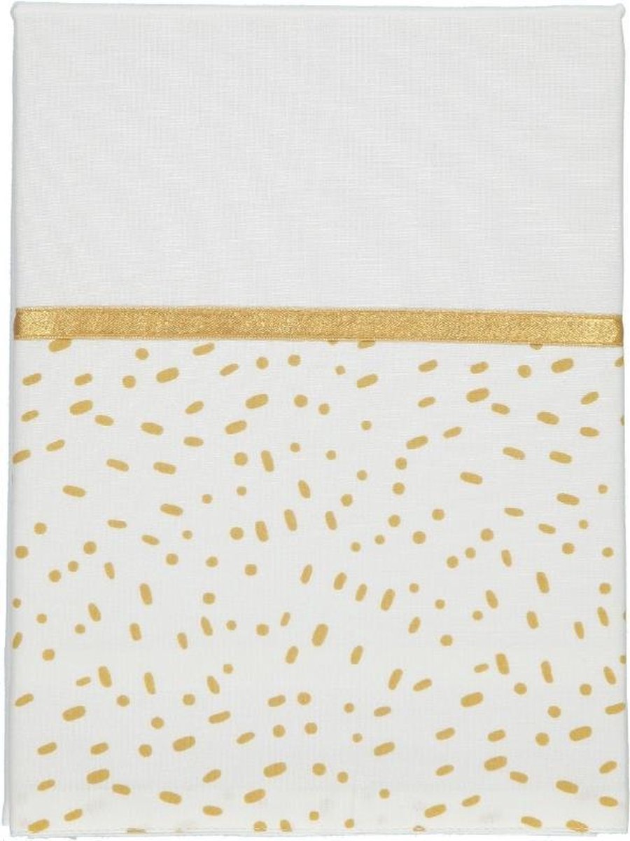 Briljant Wieglaken Minimal Dots Allover Ochre<br /> 75 x 100 cm