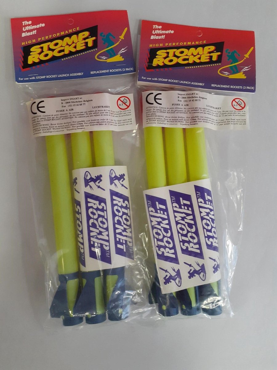 Invento lanceerspeelgoed Extreme Rocket Aanvulset 6 Stuks