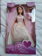 Prinses in trouwkleed