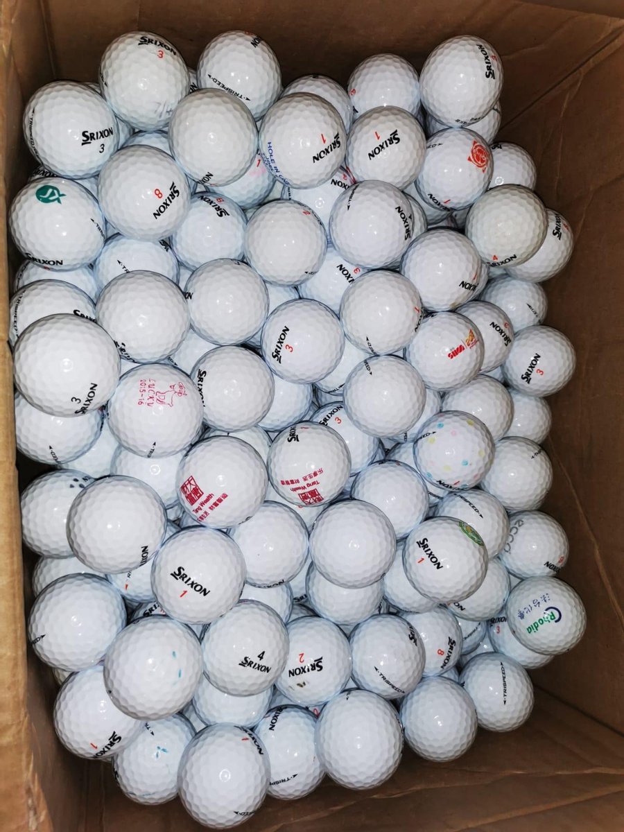 Srixon Trispeed Golfballen - Srixon Golfballen - Gebruikte Golfballen - Lakeballs - Klasse AAAA - 25 Stuks