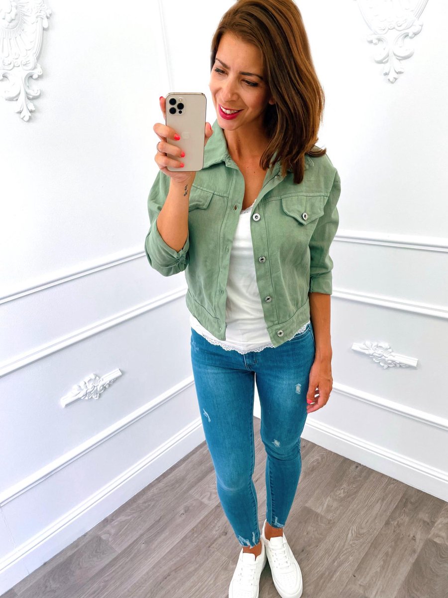 Short Jacket Groen