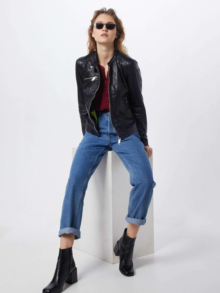 Maze tussenjas mico Zwart-Xs