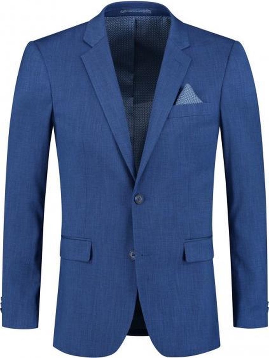 GENTS | Colbert Heren linnenlook blauw 0020 Maat 48