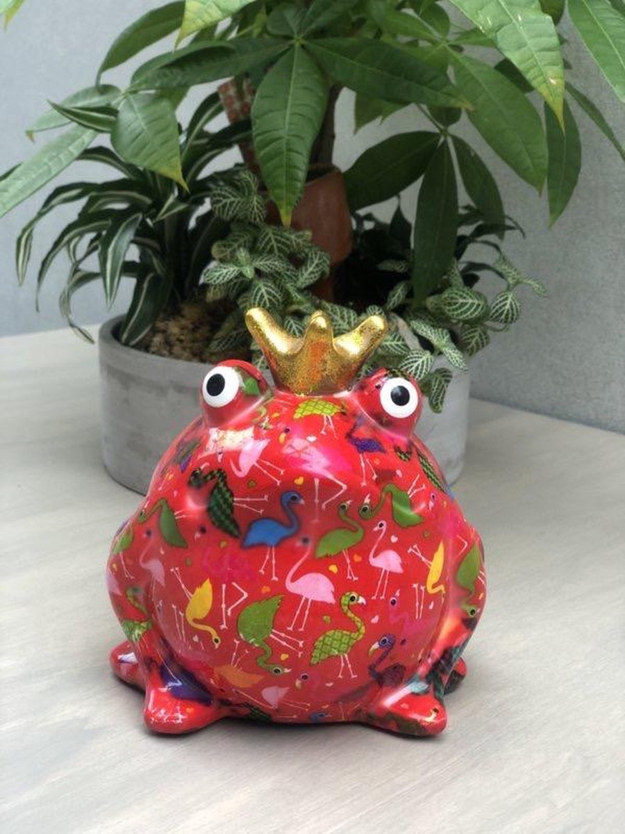 Pomme pidou kikker freddy spaarpot roze fuchsia - flamingo-