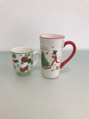 Kerst mokken - 2 stuks - groot en klein