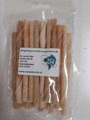 Landman gedraaide staafjes - 20 stuks - runderhuid